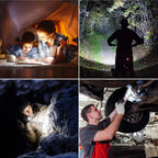 Blukar Rechargeable LED Flashlight, Super Bright Aluminum Flashlights with 5 Light Modes, 2000L Waterproof Handheld Flashlight Adjustable Focus for Camping, Hiking, Emergency, DIY