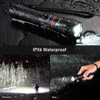 Blukar Rechargeable LED Flashlight, Super Bright Aluminum Flashlights with 5 Light Modes, 2000L Waterproof Handheld Flashlight Adjustable Focus for Camping, Hiking, Emergency, DIY