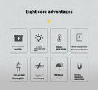 Lanterna à prova de água com íman, luz de trabalho portátil COB, lanterna LED 1000 Lumens 4000mAh, modos múltiplos, lanterna de campismo com bateria 18650
