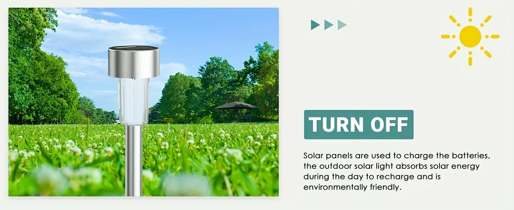 Luzes solares exteriores para jardim alimentada a energia solar, impermeável, luz LED para caminhos, ideal para jardim,
