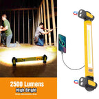 Luz de Trabalho LED Recarregável 5200mAh para Campismo, 2 Modos de Brilho, Luz de Trabalho para Oficina, Mecânico, Emergências e Utilização no Exterior
