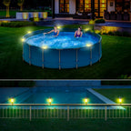 Luzes solares exteriores para jardim alimentada a energia solar, impermeável, luz LED para caminhos, ideal para jardim,