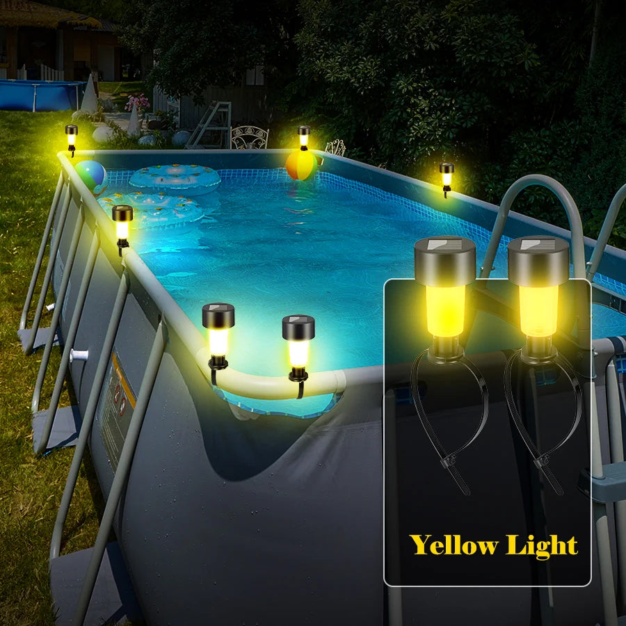 Luzes solares exteriores para jardim alimentada a energia solar, impermeável, luz LED para caminhos, ideal para jardim,