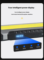 Lanterna à prova de água com íman, luz de trabalho portátil COB, lanterna LED 1000 Lumens 4000mAh, modos múltiplos, lanterna de campismo com bateria 18650