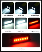 Lanterna à prova de água com íman, luz de trabalho portátil COB, lanterna LED 1000 Lumens 4000mAh, modos múltiplos, lanterna de campismo com bateria 18650