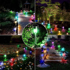 Luzes solares exteriores para jardim alimentada a energia solar, impermeável, luz LED para caminhos, ideal para jardim,