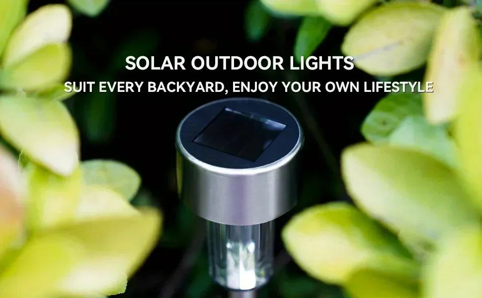 Luzes solares exteriores para jardim alimentada a energia solar, impermeável, luz LED para caminhos, ideal para jardim,