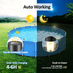 Luzes solares exteriores para jardim alimentada a energia solar, impermeável, luz LED para caminhos, ideal para jardim,