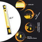 Luz de Trabalho LED Recarregável 5200mAh para Campismo, 2 Modos de Brilho, Luz de Trabalho para Oficina, Mecânico, Emergências e Utilização no Exterior