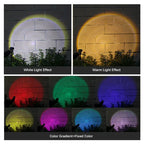 Projetores Solares com 9 LEDs para Exterior – IP65, Brilho Ajustável, Ideais para Jardim