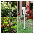 Luzes solares exteriores para jardim alimentada a energia solar, impermeável, luz LED para caminhos, ideal para jardim,