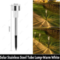Luzes solares exteriores para jardim alimentada a energia solar, impermeável, luz LED para caminhos, ideal para jardim,