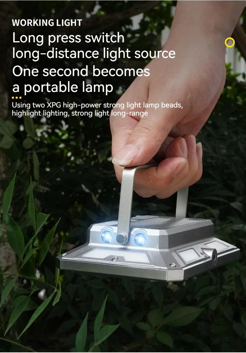 Lanterna LED para tenda de campismo, recarregável, de alta potência, para uso exterior e emergências, à prova de água