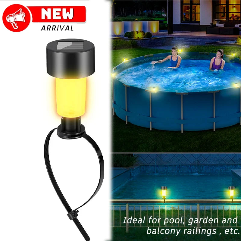 Luzes solares exteriores para jardim alimentada a energia solar, impermeável, luz LED para caminhos, ideal para jardim,