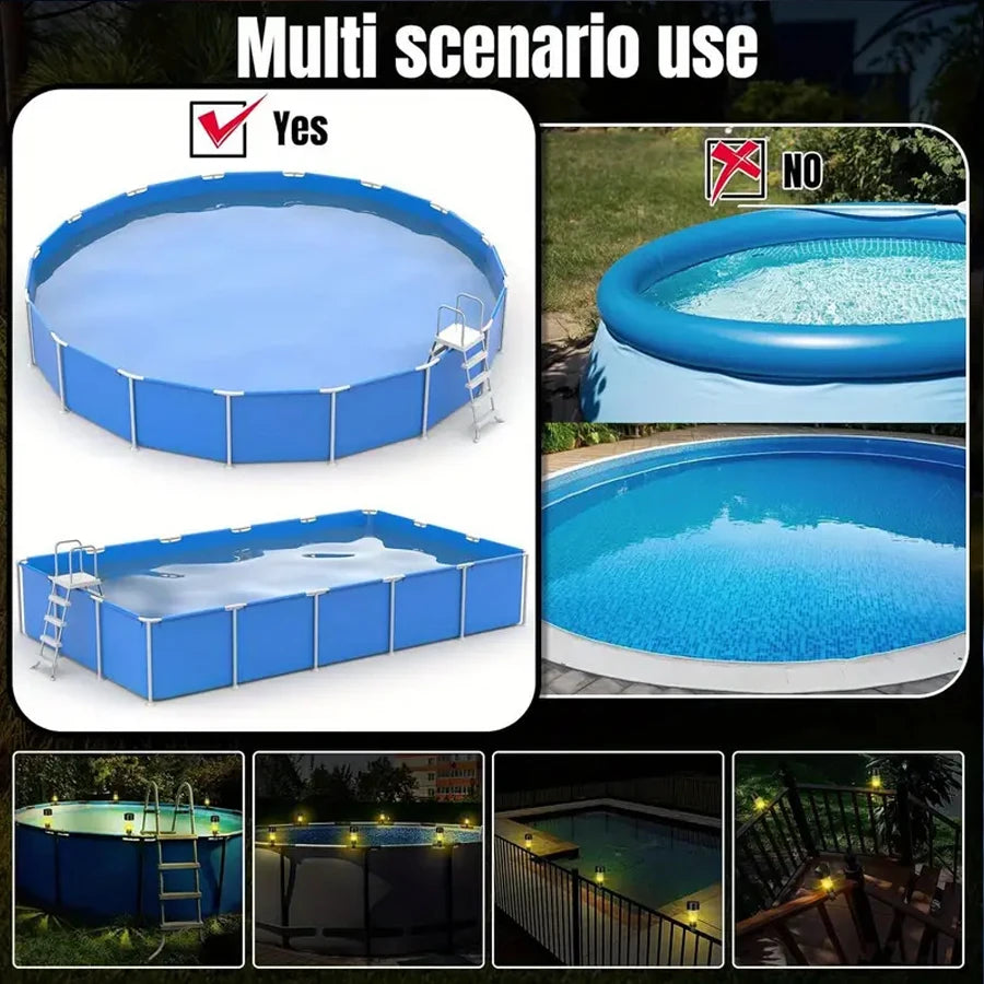Luzes solares exteriores para jardim alimentada a energia solar, impermeável, luz LED para caminhos, ideal para jardim,