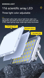 Lanterna LED para tenda de campismo, recarregável, de alta potência, para uso exterior e emergências, à prova de água