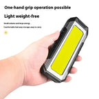 Lanterna à prova de água com íman, luz de trabalho portátil COB, lanterna LED 1000 Lumens 4000mAh, modos múltiplos, lanterna de campismo com bateria 18650