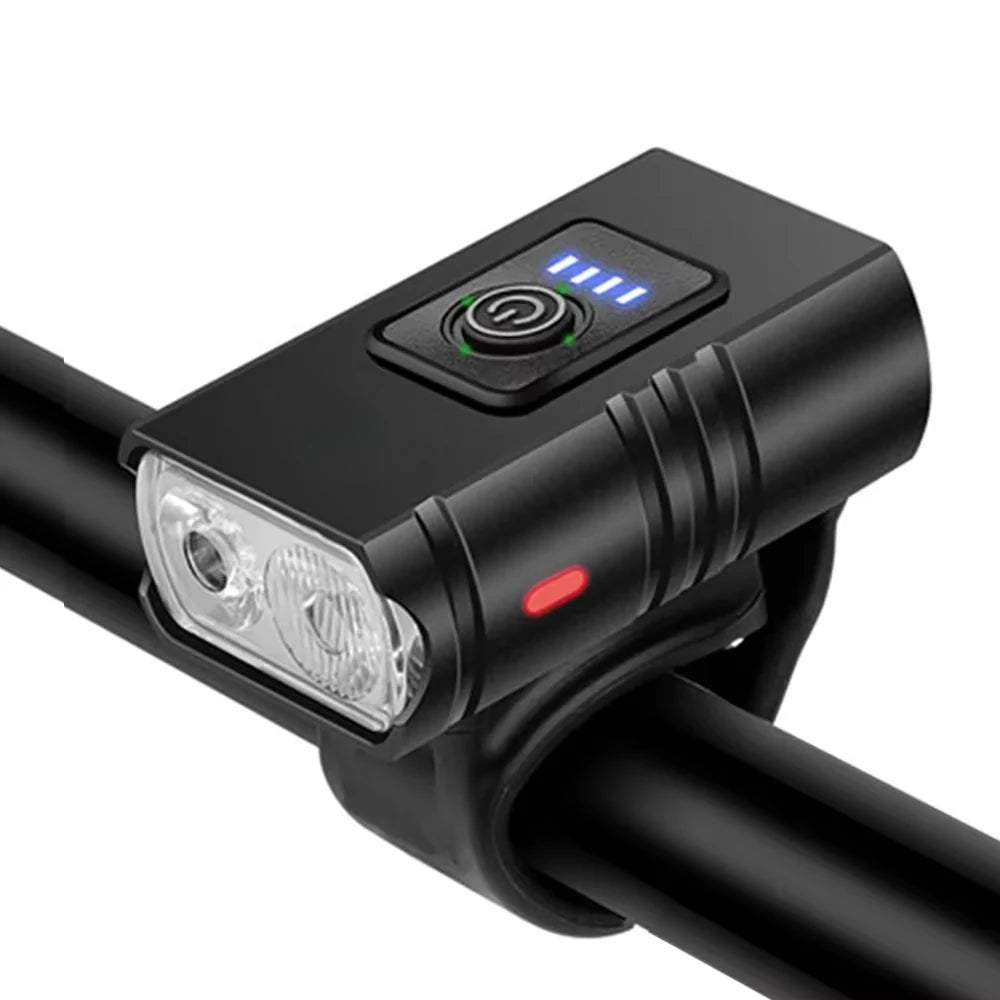 Farol LED T6 para bicicleta com 1000 lúmens, recarregável