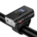 Farol LED T6 para bicicleta com 1000 lúmens, recarregável