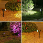 Projetores Solares com 9 LEDs para Exterior – IP65, Brilho Ajustável, Ideais para Jardim