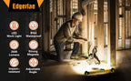 Luz de Trabalho LED Recarregável 5200mAh para Campismo, 2 Modos de Brilho, Luz de Trabalho para Oficina, Mecânico, Emergências e Utilização no Exterior