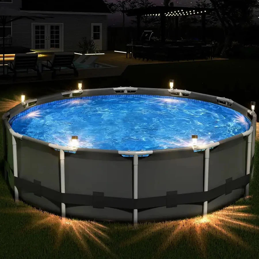 Luzes solares exteriores para jardim alimentada a energia solar, impermeável, luz LED para caminhos, ideal para jardim,