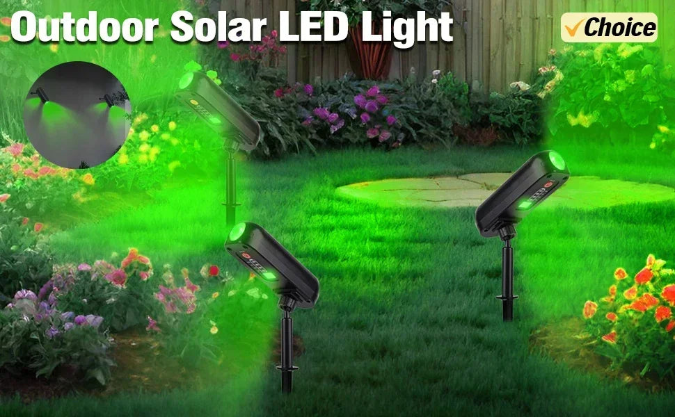 Luzes solares exteriores para jardim alimentada a energia solar, impermeável, luz LED para caminhos, ideal para jardim,