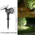 Projetores Solares com 9 LEDs para Exterior – IP65, Brilho Ajustável, Ideais para Jardim