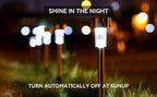 Luzes solares exteriores para jardim alimentada a energia solar, impermeável, luz LED para caminhos, ideal para jardim,